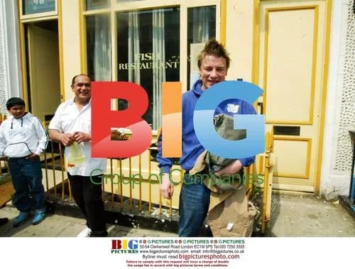 Celebrity Chef Jamie Oliver Filming in Notting Hill