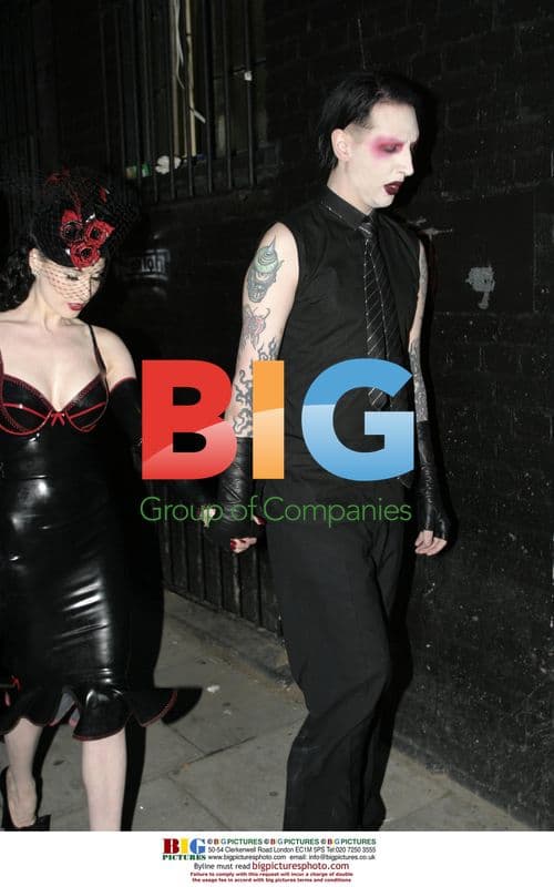 Marilyn Manson and Dita Von Teese at Metal Hammer Awards