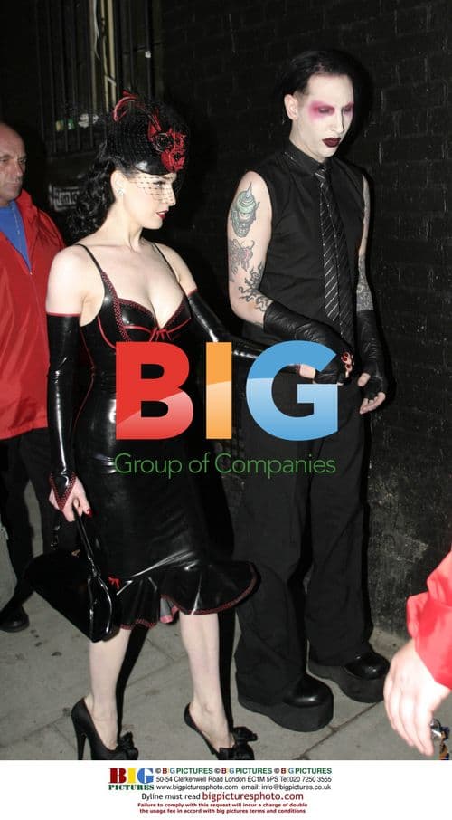 Marilyn Manson and Dita Von Teese at Metal Hammer Awards