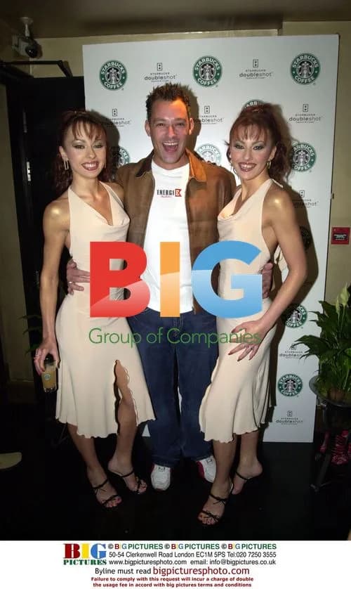 The Cheeky Girls with Toby Anstis at London Party