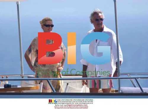 Heidi Klum and Flavio Briatore on Sardinia Beach