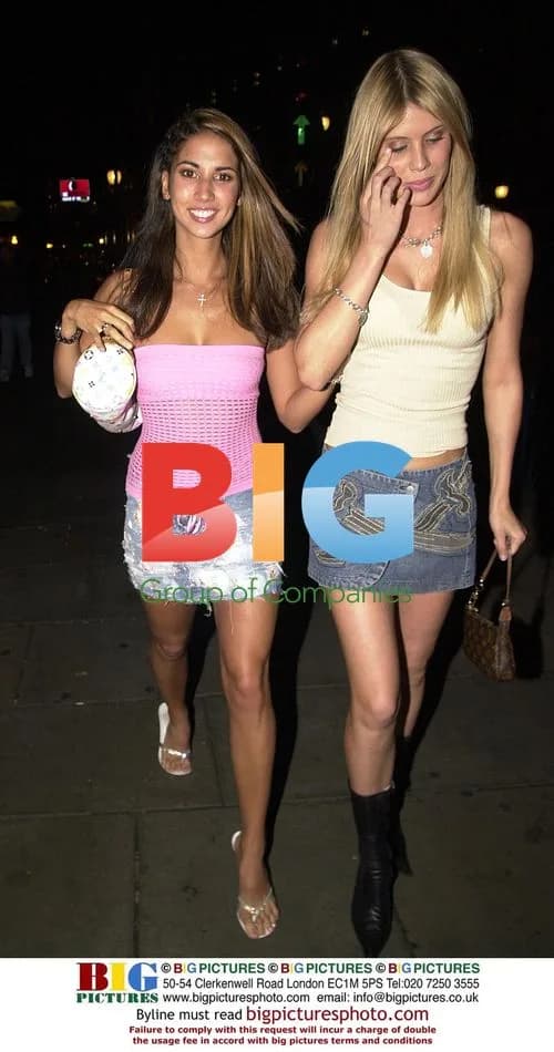 PAGE 3 MODEL LEILANI OUT WITH FRIEND IN LONDON