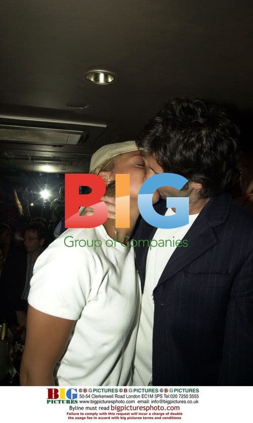 Angela Griffin and Jason Milligan at party