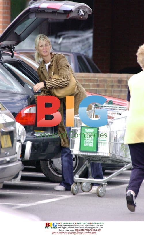 TV Presenter Ulrika Jonsson Out Grocery Shopping