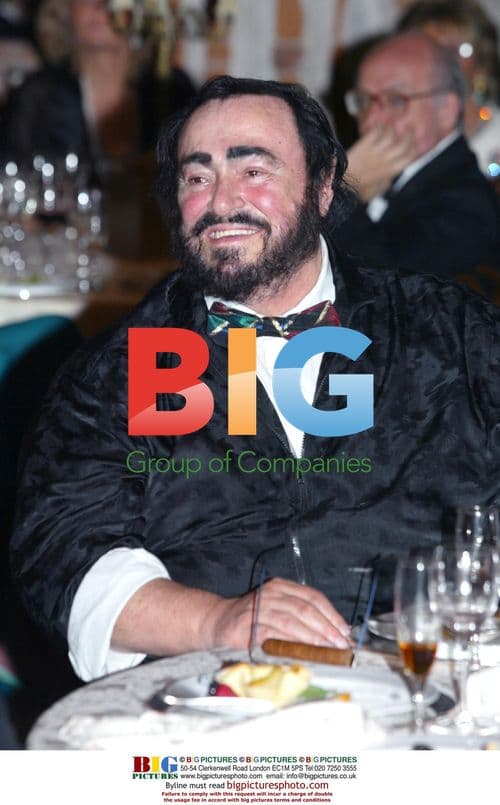 Luciano Pavarotti at Charity Gala