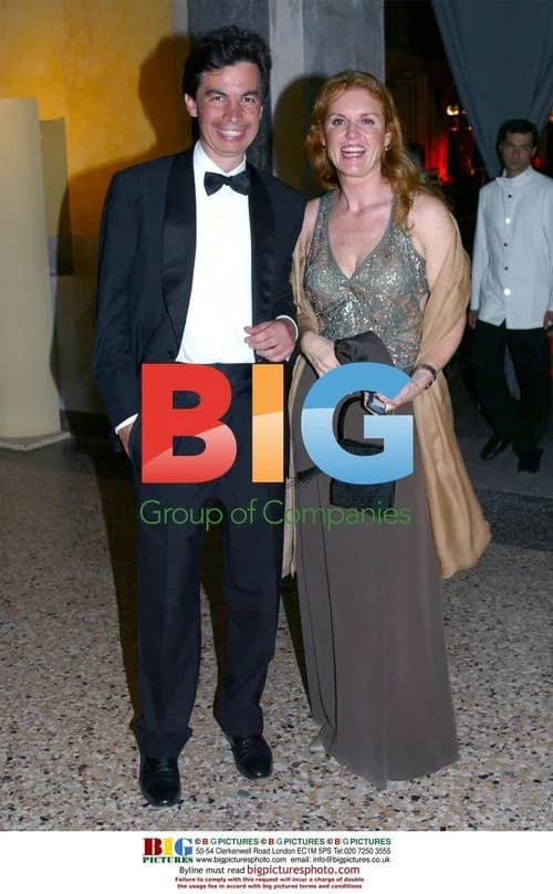 Sarah Ferguson and Angelo Moratti at Charity Gala