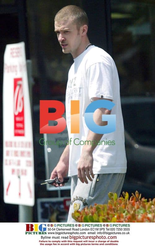Justin Timberlake leaves gym in the valley