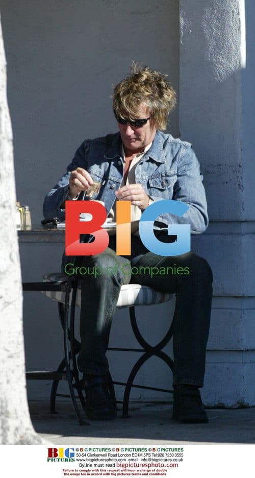 Rod Stewart Shopping at LA Flea Market