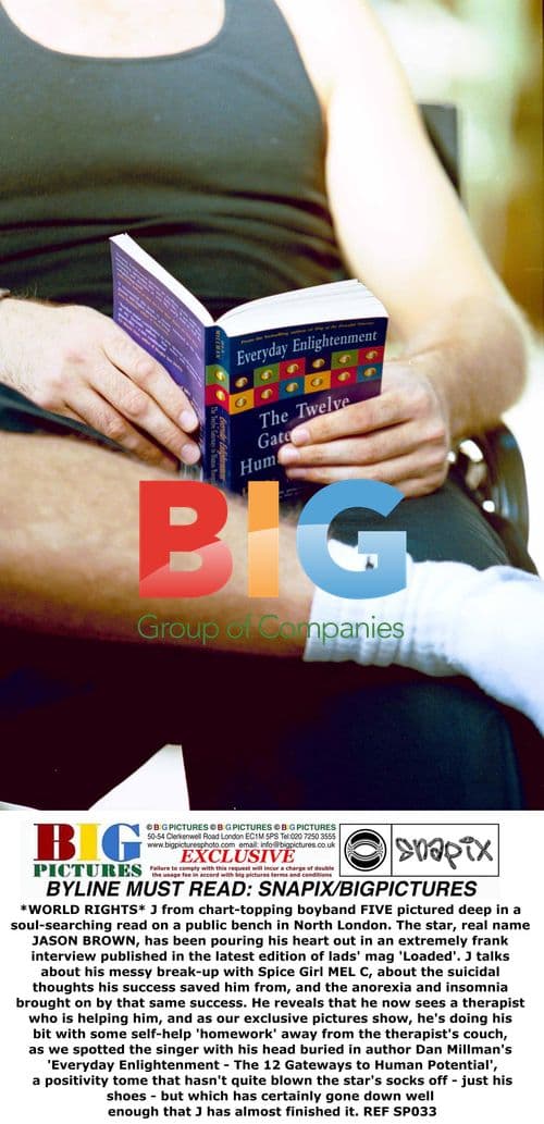 J from FIVE Reads Self-Help Book in London