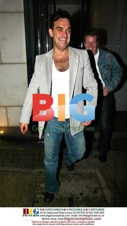 Robbie Williams Leaves Nobu