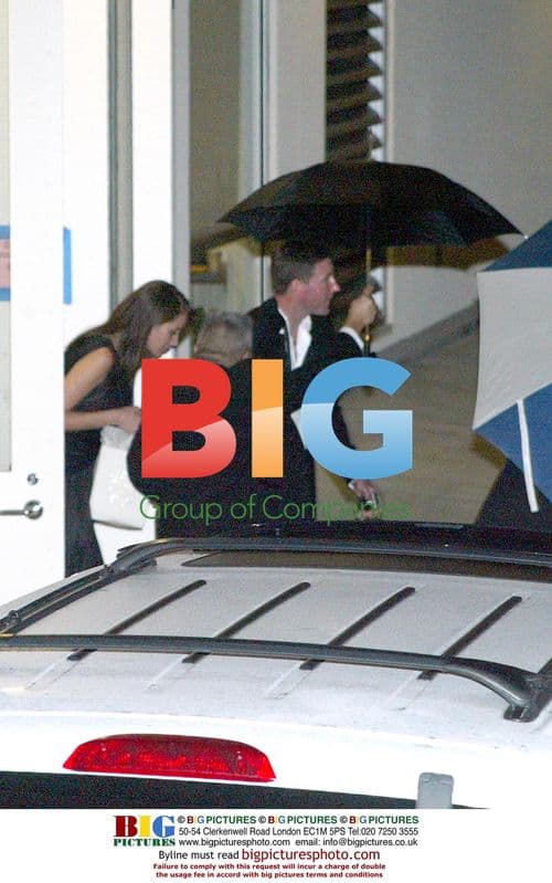 Christy Turlington and Ed Burns leaving wedding