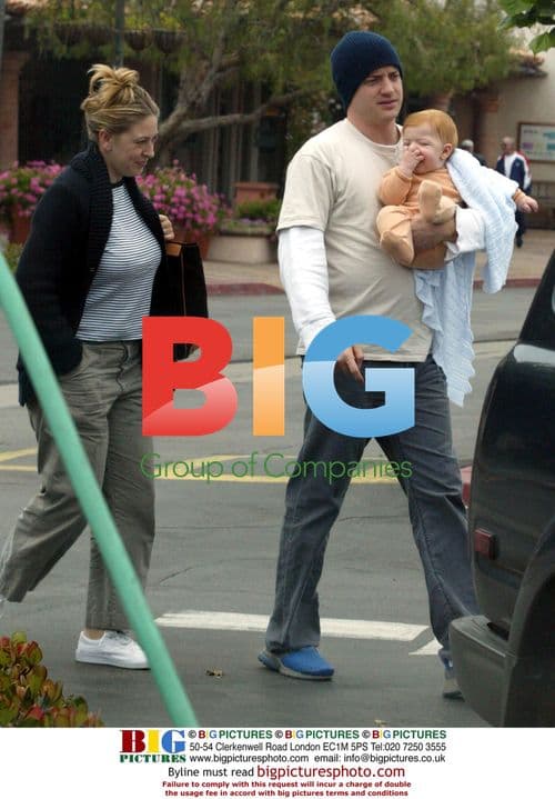 Brendan Fraser and Family at Malibu Market