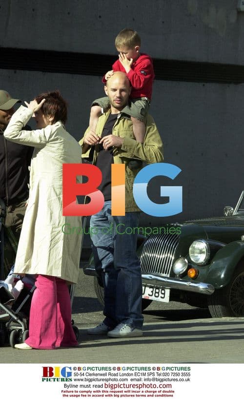 Footballers Trevor Sinclair and Danny Mills meet in London