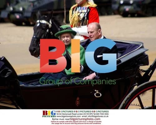 Queen Presents New Standards at Horseguards Parade