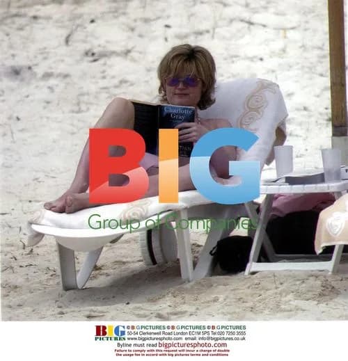 Anthea Turner on Mauritius Beach