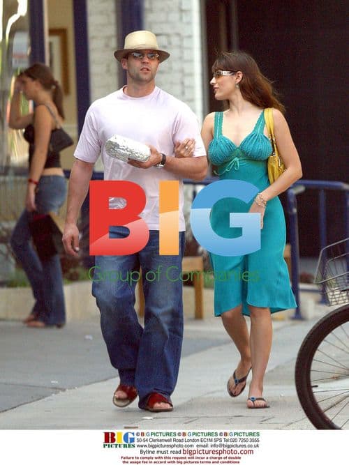 Kelly Brooke and Jason Statham in Hollywood
