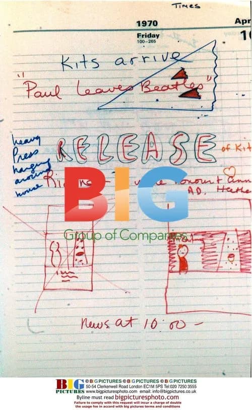 Beatles Diary Page Controversy