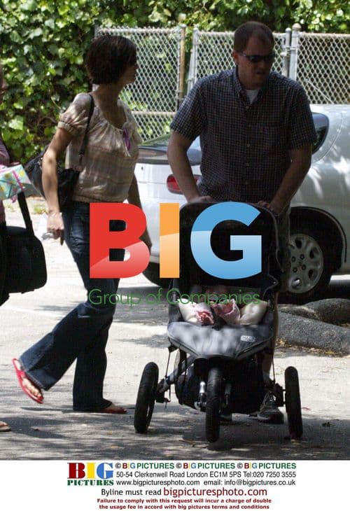 Catherine Bell shows off baby in Malibu