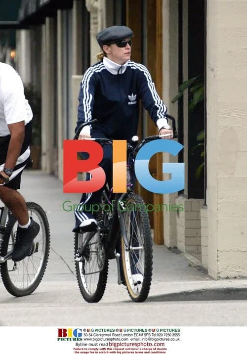 Madonna takes a bike ride in Beverly Hills