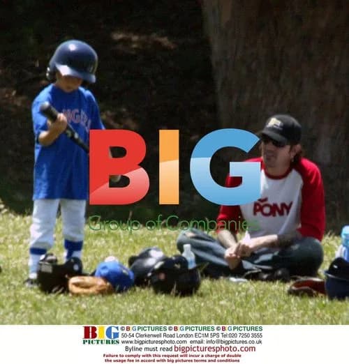 Pam Anderson and Tommy Lee at sons' baseball game