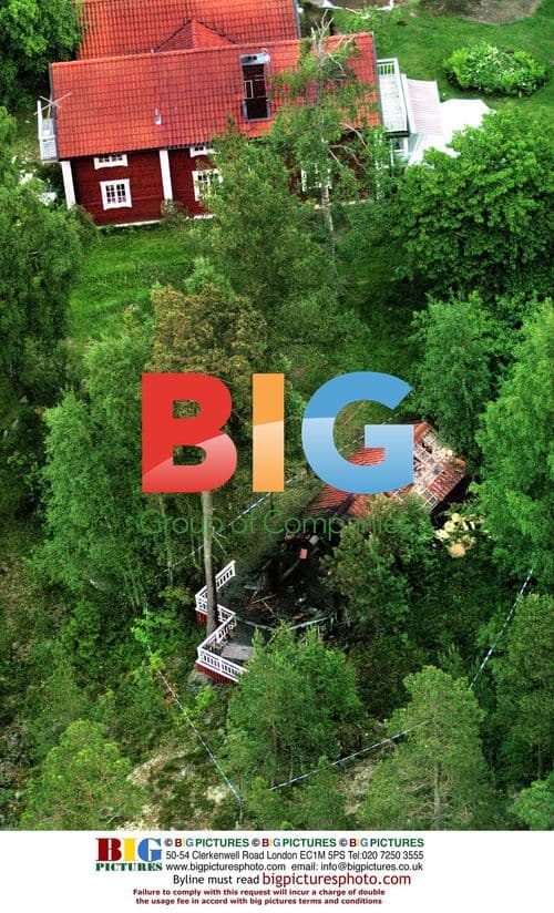 Fire at Ulrika Jonsson's house