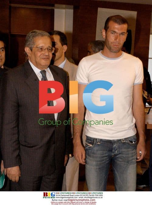 Zidane and Algerian Envoy at Real Madrid Event