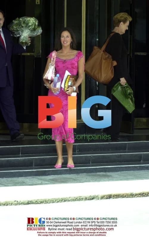 Carol Caplin leaves Dorchester Hotel in London