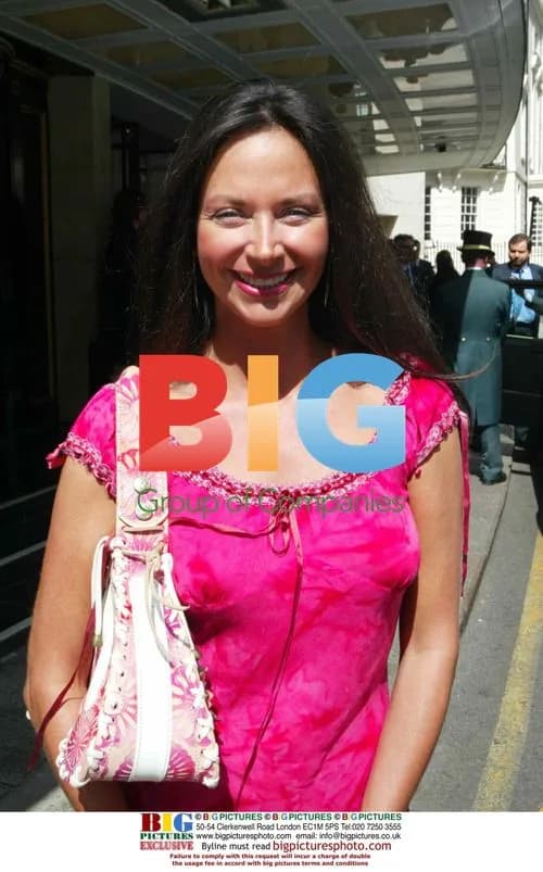 Former Page3 model Carol Caplin leaves London hotel