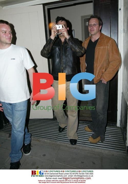 Robbie Williams and Max Beesley at Wellington Club