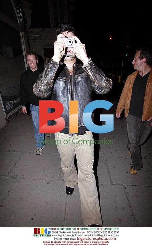 Robbie Williams and Max Beesley at Wellington Club