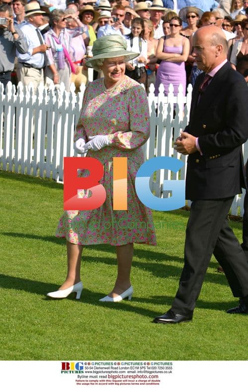 Queen Elizabeth at Hildon Queen's Cup Polo Final