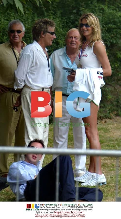 Rod Stewart and Penny Lancaster at Smashed! Tennis Event
