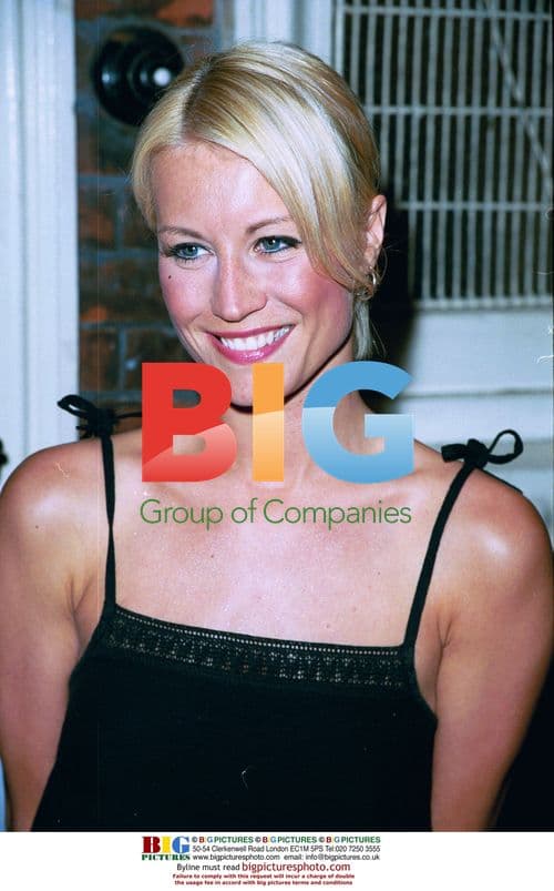 Actress Denise Van Outen at Gielgud Theatre