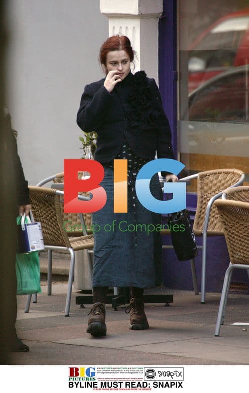Helena Bonham Carter Out in London