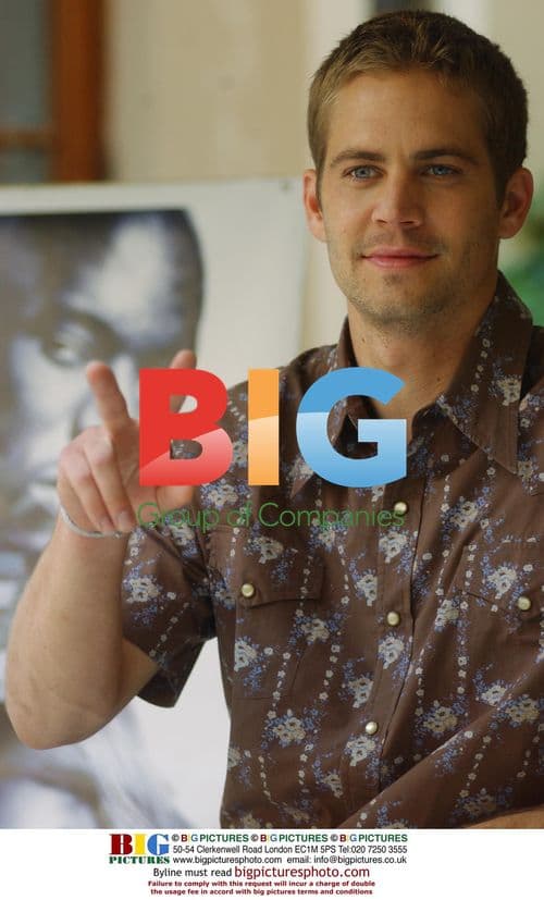 Actor Paul Walker in Rome for 2 Fast 2 Furious