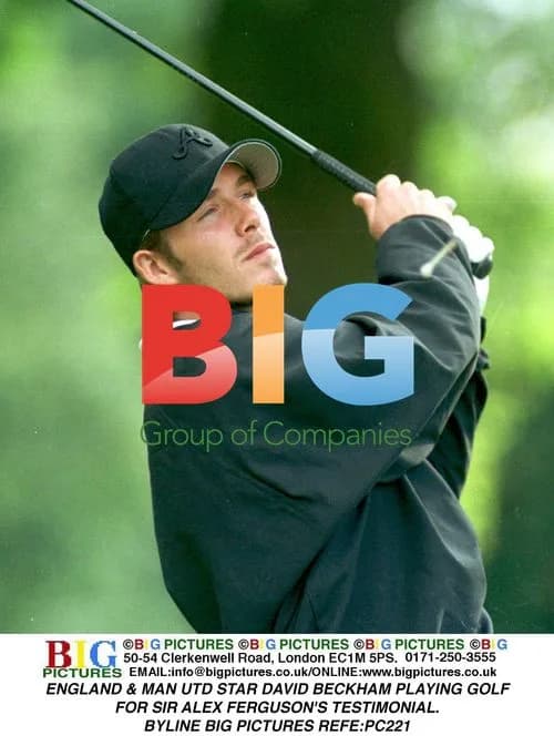 David Beckham Plays Golf for Sir Alex Ferguson Testimonial