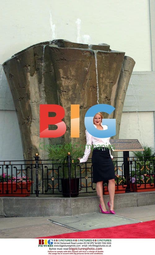 Drew Barrymore Dedicates Fountain at Grauman's Chinese Theatre