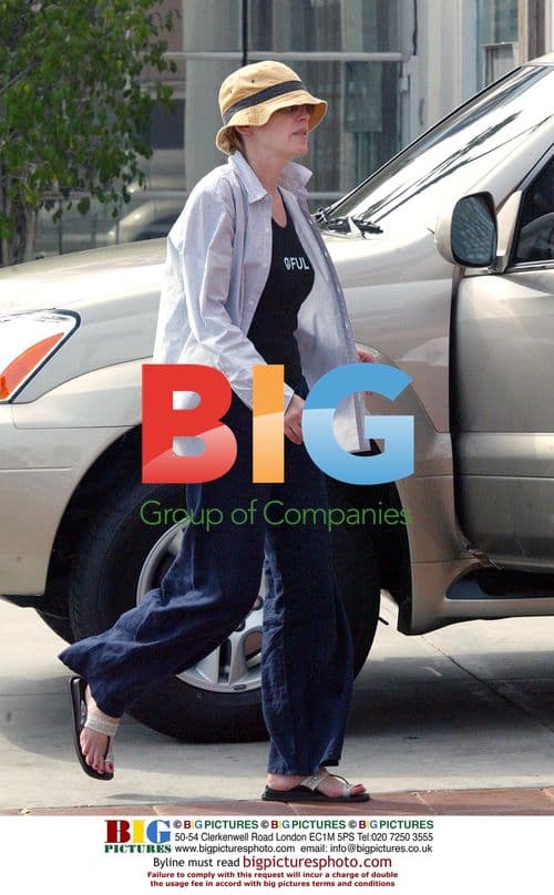 Sharon Stone with son Roan and friend in Santa Monica