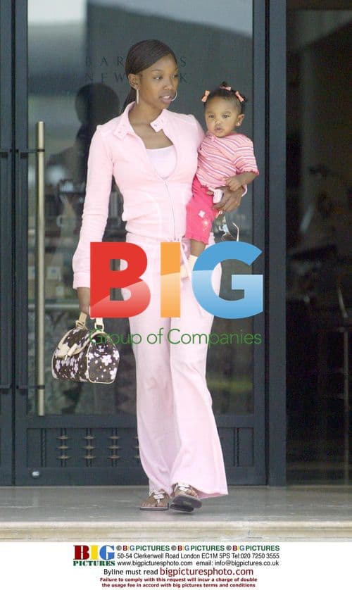 Brandy and Kelly Rowland shopping in Beverly Hills