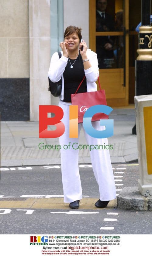 Jade Goody Shopping in London