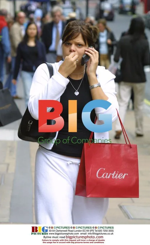 Jade Goody Shopping in London