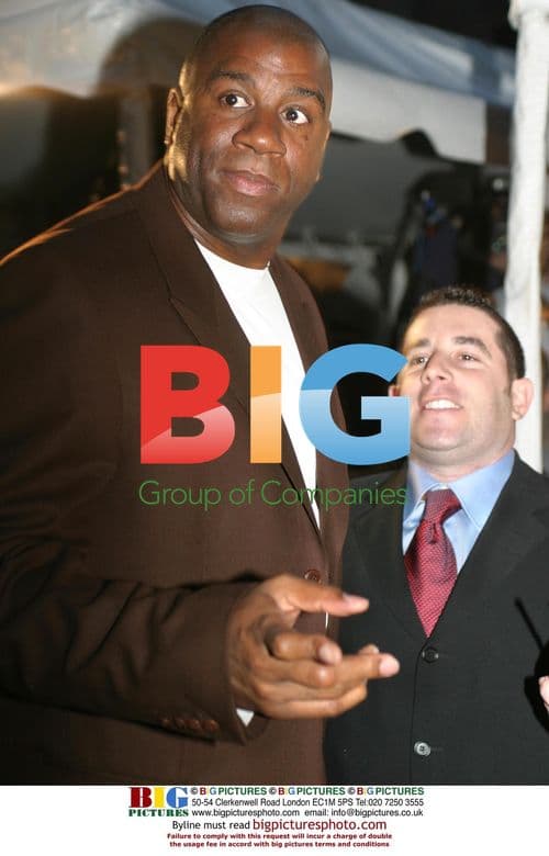 Magic Johnson at Jay-Z's '40/40' grand opening