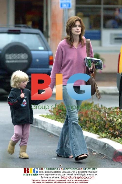 Cindy Crawford and Son Presley in Malibu