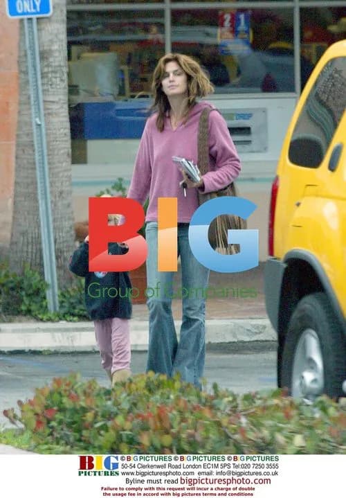 Cindy Crawford and son in Malibu