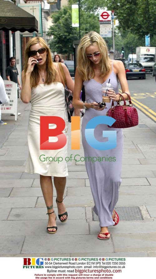 Catalina Guirado, Lisa Butcher, and Calum Best in Knightsbridge