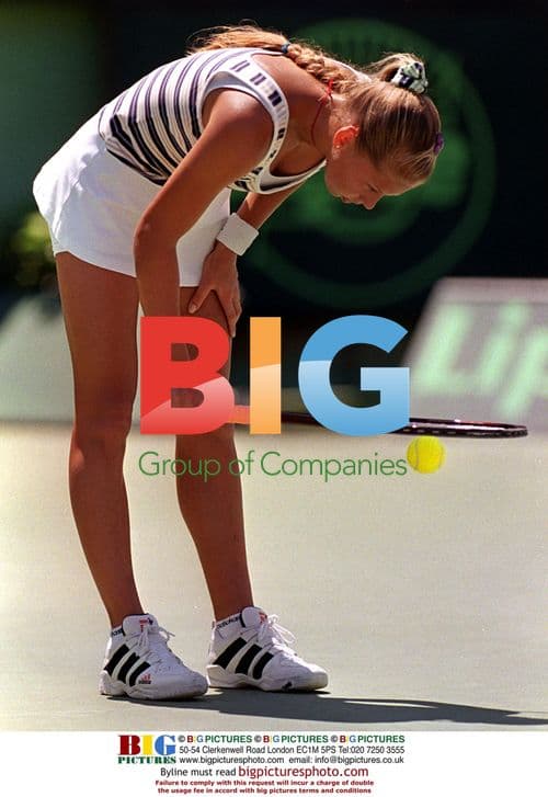 Anna Kournikova Tennis Action Shot