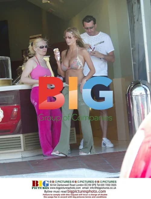 Model Jordan Enjoys Ice Cream In Spain
