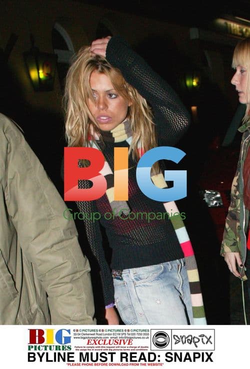 Billie Piper Enjoying Night Out with Friends