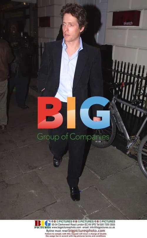 Hugh Grant Out with Friend