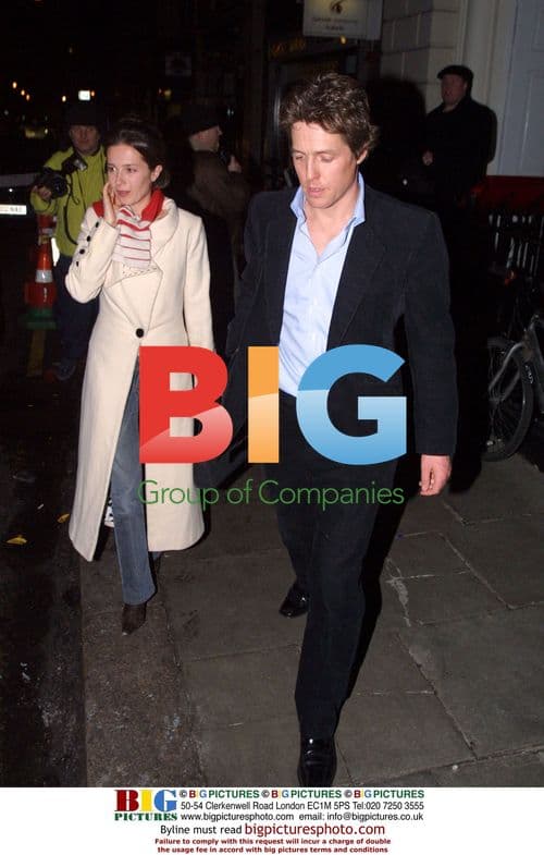 Hugh Grant enjoys night out at Sketch Club
